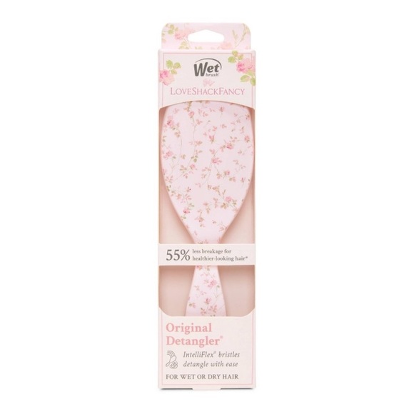 Wet Brush x LoveShackFancy Original Detangler Hair Brush - English Ivy - Pink - Picture 2 of 4